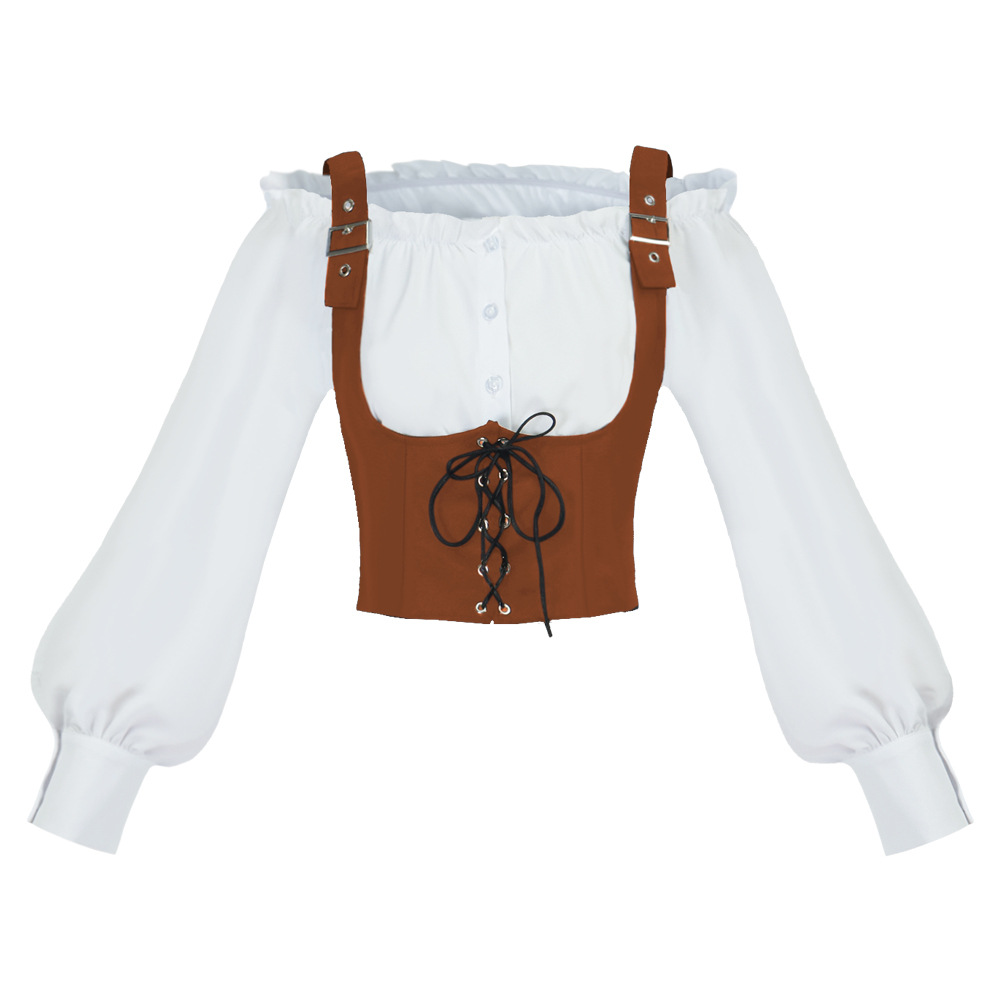 Shirts - Blusa de estilo retro occidental para