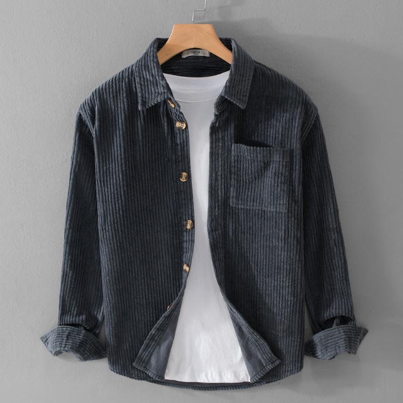 Camisa de pana para hombre 202 - Corduroy Button Up Shirt Men reseña y precio