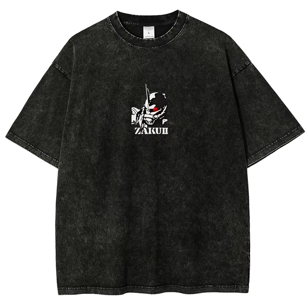 Camiseta Zaku II Char Aznable  - Acid Wash Vintage Graphic T Shirt reseña y precio
