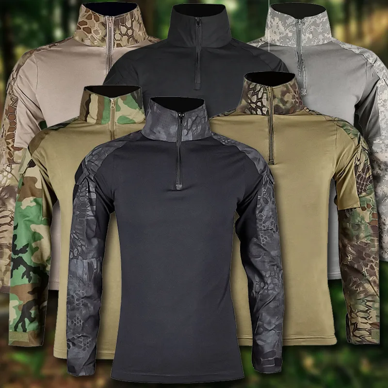 Camisa militar de combate del  - Tactical Military Shirt Cargo reseña y precio