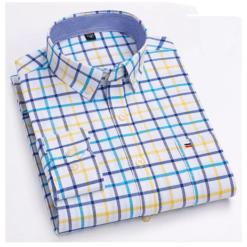 2024 nueva camisa de manga lar - Oxford Cotton Casual Shirt Business reseña y precio
