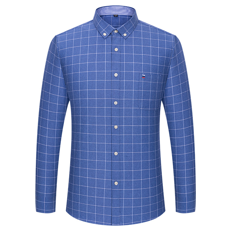 100% de algodón puro Oxford pa - Oxford Cotton Casual Shirt Business reseña y precio