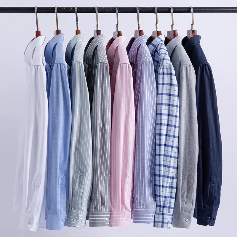 100% de algodón puro Oxford pa - Oxford Cotton Casual Shirt Business reseña y precio