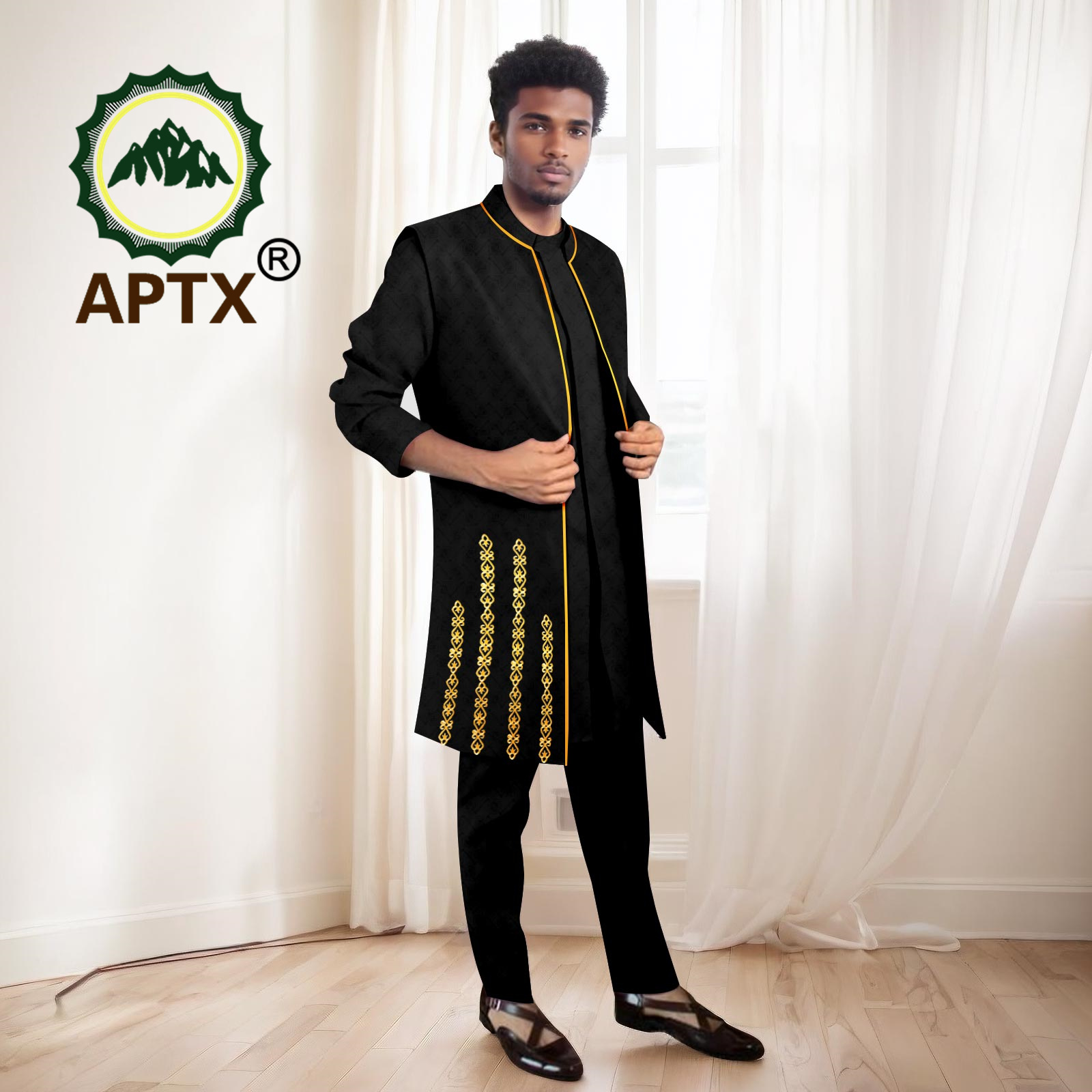 Trajes africanos para hombre,  - Mandarin Collar Formal Shirt Slim Fit reseña y precio