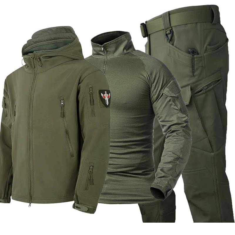 Conjunto Táctico de Camuflaje  - Tactical Military Shirt Cargo reseña y precio