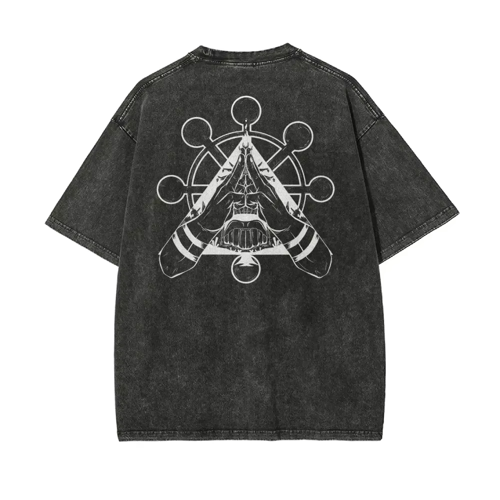 Camiseta Jujutsu Kaisen Sukuna - Acid Wash Vintage Graphic T Shirt reseña y precio