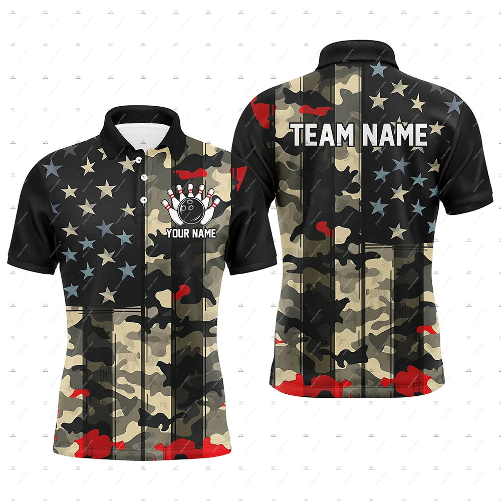 Camisetas Polo de Manga Corta  - Short Sleeve Bowling Shirt Retro reseña y precio