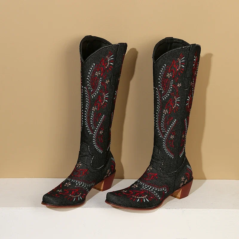 Botas vaqueras azules de vaque - Jeans reseña y precio